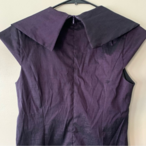 Xscape Dark Purple/Plum Sleeveless Cocktail Sheath Dress Size 10 - Picture 9 of 14